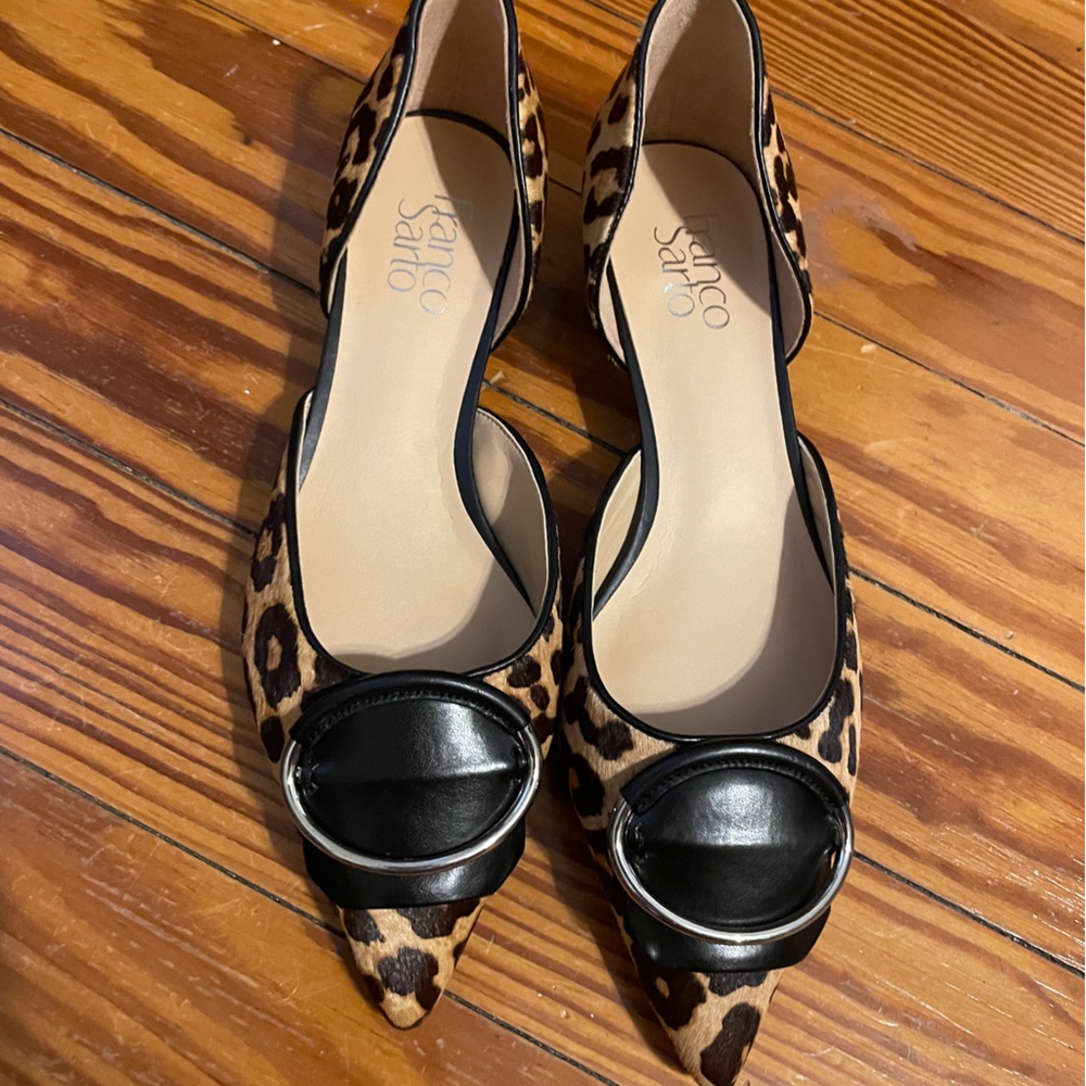 New Franco Sarto Haircalf Kiltie Flats